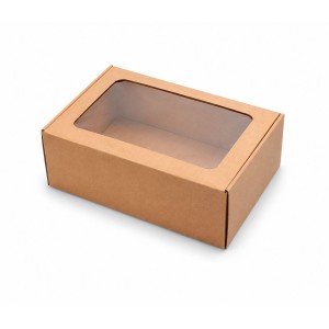 Ablakos fedel� doboz, 25x20x10 cm