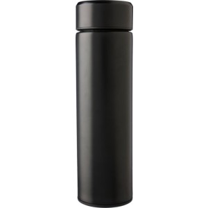 Duplafal, rozsdamentes acl termosz, 425 ml, fekete