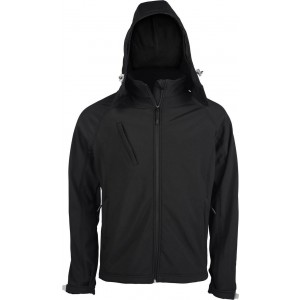 Kariban frfi kapucnis softshell dzseki, Black (dzseki)