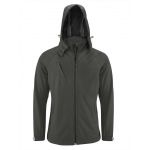 Kariban frfi kapucnis softshell dzseki, Titanium (KA413TI)