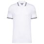 Kariban frfi rvidujj gallros pl, White/Navy