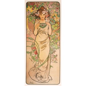 Lemeznaptr Alphonse Mucha 2024, 30  30 cm (naptr)