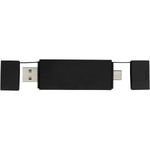 Mulan dual USB 2.0 hub, fekete (vezetk, eloszt, adapter, kbel)