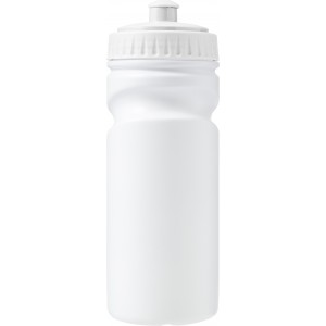 Kulacs, 500 ml, újrahasznosítható műanyag, fehér (sportkulacs)
