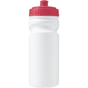 Kulacs újrahasznosítható műanyagból, 500 ml, piros (sportkulacs)