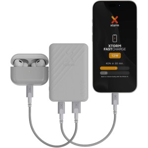 Xtorm Go2 12W 5.000 mAh gyorstlt powerbank, fehr (powerbank)